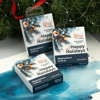 Набір акварельних фарб Special Edition №2 4×10 мл картон ROSA Gallery Набір акварельних фарб Special Edition №2 4×10 мл картон ROSA Gallery