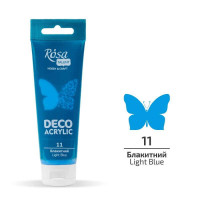 Акрил для декору, Блакитний, матовий, 75 мл, ROSA TALENT
