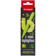 Набор маркеров HIGHLIGHTER YELLOW/GREEN 2 цв, Bruynzeel (60283102)