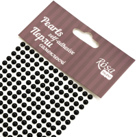 Жемчужины самоклеящиеся, Черные, 5 мм, 375 шт, ROSA Talent