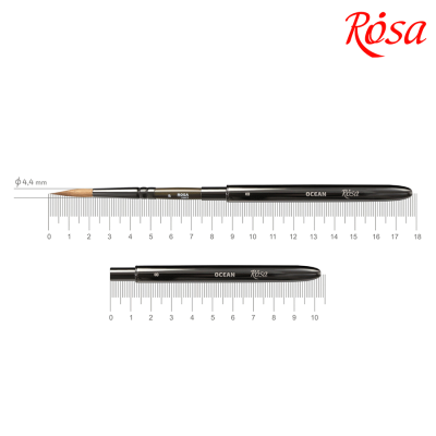 Кисть из соболя круглая TRAVEL BRUSH OCEAN серии 168 №8