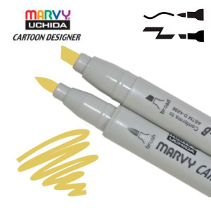 Маркер двосторонній Marvy Охра золотиста 1900B-S
