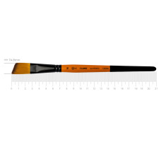 Кисть Синтетика угловая, FLAME 1368А, №16, кор ручка ROSA 1368А16