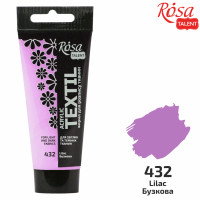 Краска по ткани акриловая, Сиреневая 32, 60 мл, ROSA TALENT (263460432)