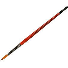 Кисть Синтетика круглая, Carrot 1097R, № 6, короткая ручка  KOLOS