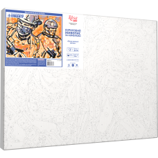 Набор-стандарт, картина по номерам, Бесстрашные воины, 35х45 см, ROSA START