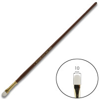 Пензель Синтетика овальна, Snow 1098FR, № 8, довга ручка KOLOS