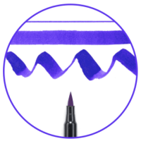 Маркер-кисточка акварельные KOI, Пурпурный светлый (224), Sakura