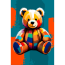Холст хлопок на ХДФ с контуром Тeddy Вear 20x30, акриловый грунт, Arteo