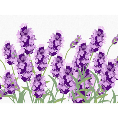 Набір, картина за номерами, „Ніжна лаванда“, 15х20см, з мольбертом, ROSA START