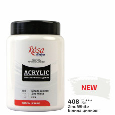 Фарба акрилова, Білила цинкові, 400 мл, ROSA Studio (322419408)