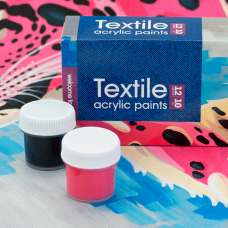 Набор акриловых красок для росписи тканей Animal 12x10мл Arteo