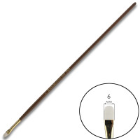 Кисть Синтетика овальная, Snow 1098FR, № 2, длинная ручка KOLOS