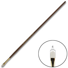 Пензель Синтетика овальна, Snow 1098FR, № 2, довга ручка KOLOS