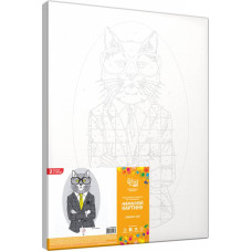 Набір-стандарт, картина за номерами, „Fashion Cat“, 35х45см, ROSA START