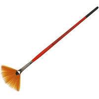 Кисть Синтетика веерная, Carrot 1097FN, № 2, короткая ручка KOLOS