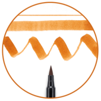 Маркер акварельний пензель KOI Sakura, Сієна натуральна №14