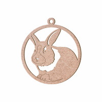 Заготовки Кролик 1, 8х9см, 5шт., ДВП, ROSA TALENT