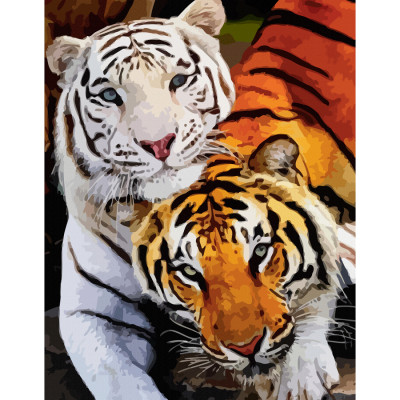 Холст на картоне с контуром, Животные №11, 30х40, хлопок, акрил, ROSA START (GPA284120)