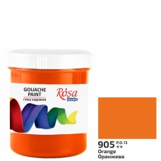 Краска гуашевая, Оранжевая, 100 мл,ROSA Studio (3230905)