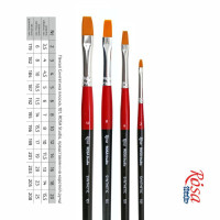 Пензель Синтетика плоска, 101, № 5, коротка ручка кисть ROSA Studio