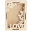 Рамка для фото 3D Love 3, фанера, 18х13 см, ROSA TALENT (280536)