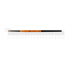 Кисть Синтетика угловая, FLAME 1368А, №0, кор ручка ROSA 1368А0