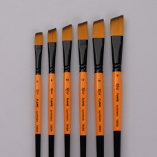 Кисть Синтетика угловая, FLAME 1368А, №0, кор ручка ROSA 1368А0
