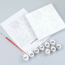 Набор картина по номерам Lucky Dogs, 15x15 см, с мольбертом ROSA START