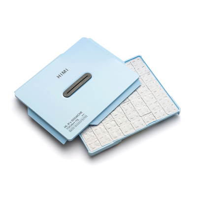 Набір гуашевих фарб HIMI Twin Cup 112x12 мл, блакитний пластиковий пенал