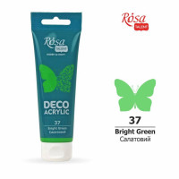 Акрил для декора, Салатовый, матовый, 75 мл, ROSA TALENT