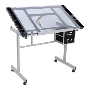 Стіл художній SINOART, 104x60x75 см, загартоване скло, регульований кут нахилу