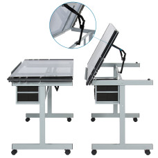 Стол художественный SINOART, 104x60x75 см, закаленное стекло, регулируемый угол наклона
