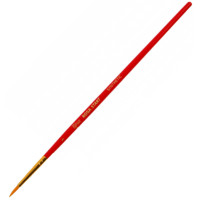 Кисть Синтетика круглая, № 1, короткая ручка ROSA START