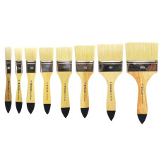 Пензель Щетина флейц, Wide 8043, № 20, коротка ручка KOLOS