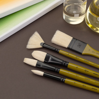 Пензель Щетина кругла, AMBER 2306R, №1, д.р. ROSA