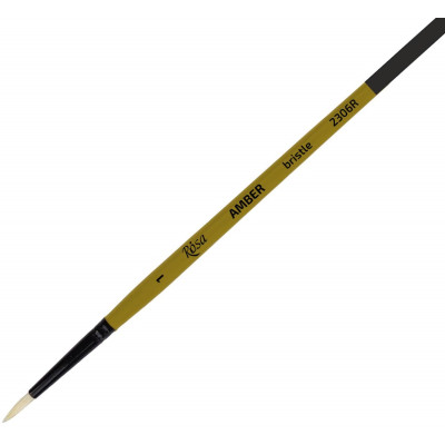 Пензель Щетина кругла, AMBER 2306R, №1, д.р. ROSA