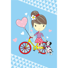 Полотно на картоне с контуром, Солнечная прогулка, 20х30, хлопок, акрил, ROSA START