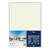 Папір для акварелі (пакет) А3 29,7×42 см 220 г/м² 10 арк середнє зерно ROSA Studio
