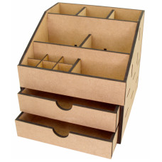 Декоративний комод-органайзер, 2 ящики, МДФ, 22,5х22,5х22,5 см, ROSA TALENT