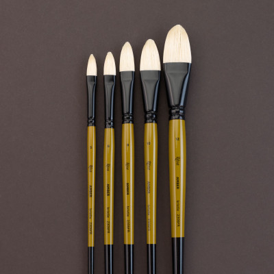 Пензель Щетина овальна, AMBER 2306FR, №10, д.р. ROSA