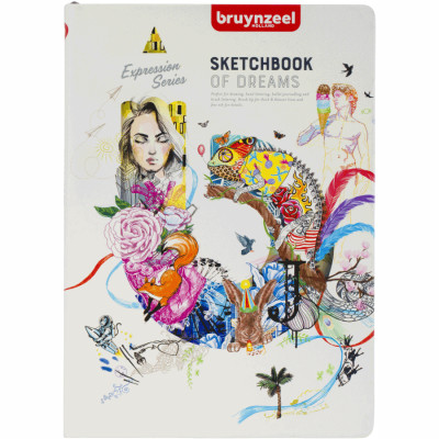 Блокнот Sketch/Notebook, 140 г/м2, 21х29,7 см, 80 л, белый, Bruynzeel (60399004)