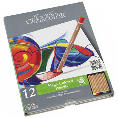 Набор цветных карандашей, MEGACOLOR, 12 шт Cretacolor