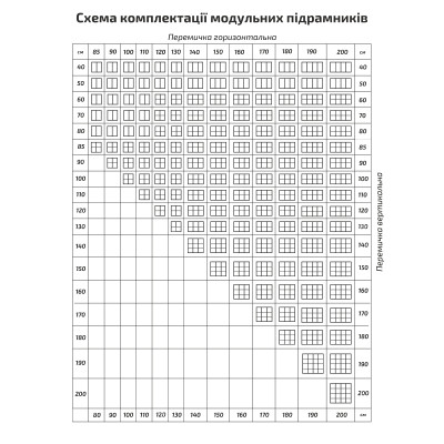 Модульная планка для подрамника №2 (22х55 мм) 40 см ROSA