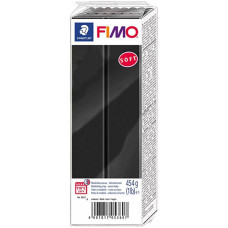 Пластика Soft, Чорна, 454 г, Fimo