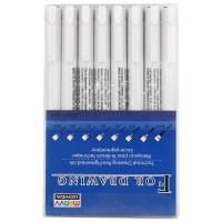 Набор мультилайнеров, Черный, 8 шт.