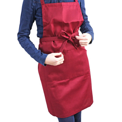 Фартук взрослый, 96х90 см, бордо, грета, ROSA Studio