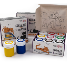 Набор гуашевых красок Cats 9х20 мл, ROSA Kids 301210