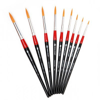 Кисть Синтетика круглая, 111, № 0, короткая ручка ROSA Studio