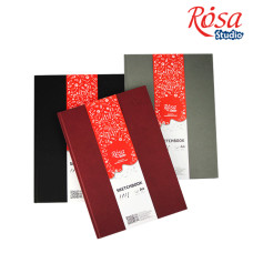Блокнот A4 (21х29,7см), 100 г м , 96л., бордо, ROSA Studio